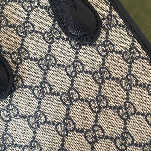 NWT GUCCI MEN'S MINI TOTE BAG WITH INTERLOCKING G 671623 - Picture 5 of 9